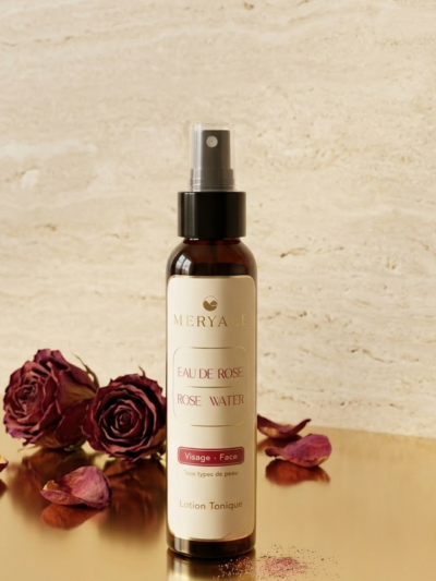 Lotion Tonique à L&rsquo;eau de Rose Meryale – Douceur & Éclat