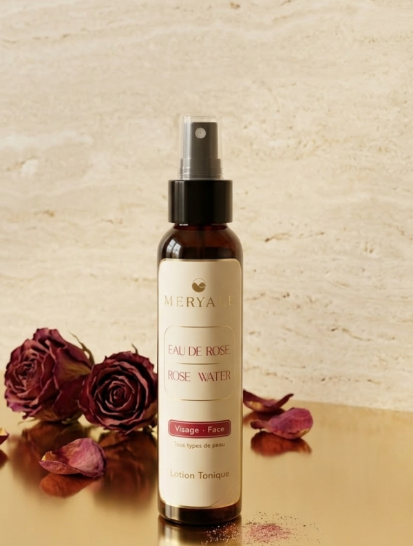 Lotion Tonique à L'eau de Rose Meryale - Douceur & Éclat